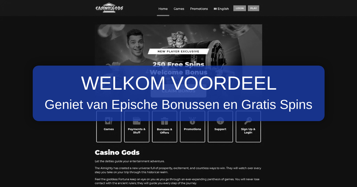 Gods Casino - Officiële website voor Nederlandse spelers