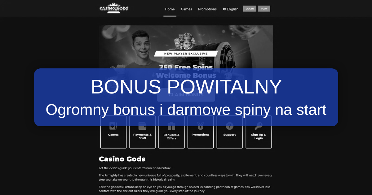 Gods Casino - Oficjalna strona dla polskich graczy